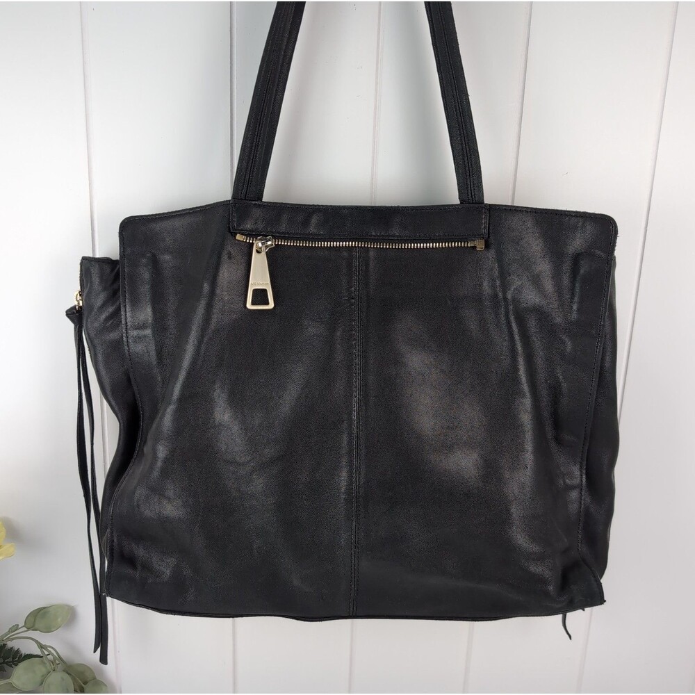 MS Martine Sitbon Black Lambskin Leather Shoulder Hobo Bag Laptop